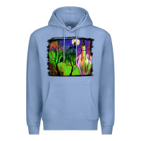 Colony Blue halloween background Premium Hoodie - JahusDesignShop