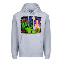 Heather Grey halloween background Premium Hoodie - JahusDesignShop