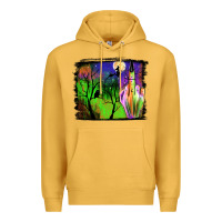 Mustard halloween background Premium Hoodie - JahusDesignShop