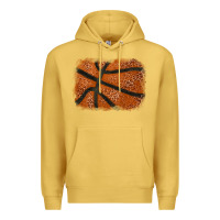 Antique Gold Basketball leopard glitter background Premium Hoodie - HowdyJamesFarm