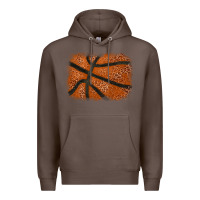 Coffee Basketball leopard glitter background Premium Hoodie - HowdyJamesFarm
