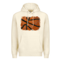 Sandshell Basketball leopard glitter background Premium Hoodie - HowdyJamesFarm