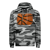 Slate Camo Basketball leopard glitter background Premium Hoodie - HowdyJamesFarm