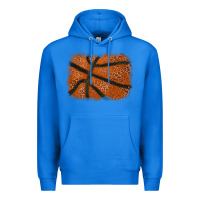 True Royal Basketball leopard glitter background Premium Hoodie - HowdyJamesFarm
