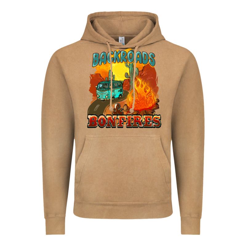 Backroads And Bonfire Vintage Hoodie by NancyCooperArtShop | Teevron