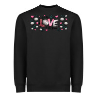 Black for the love of the game  volleyball Heavyweight Sweatshirt - Jasminsmagicworld