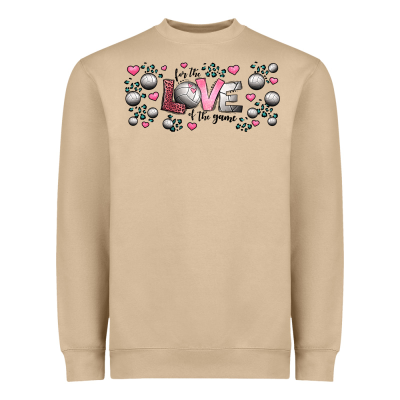 For The Love Of The Game  Volleyball Heavyweight Sweatshirt by Jasminsmagicworld | Teevron