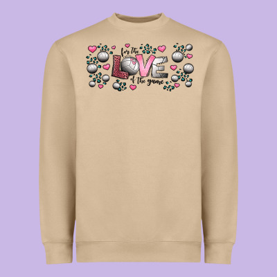 For The Love Of The Game  Volleyball Heavyweight Sweatshirt Designed By Jasminsmagicworld