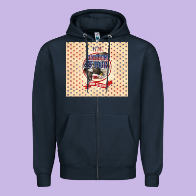 Freedom Tour Zipper Hoodie Designed By Tumblerdesignbyshophia