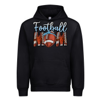 Black Football Mom Urban Hoodie - CowhideDigitalArt