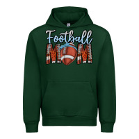 Forest Green Football Mom Urban Hoodie - CowhideDigitalArt