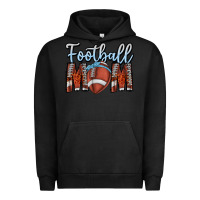 Pigment Black Football Mom Urban Hoodie - CowhideDigitalArt
