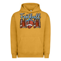 Pigment Peanut Butter Football Mom Urban Hoodie - CowhideDigitalArt