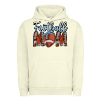 Pigment Pistachio Football Mom Urban Hoodie - CowhideDigitalArt