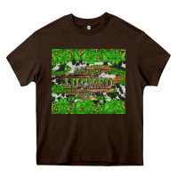 Chocolate Brown let's get lucked up Heavy Core Tee - Artiststas