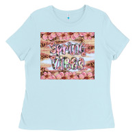 Baby Blue spring vibes Ladies Tee - Artiststas