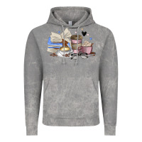 Cloud Rock coffee and books Vintage Hoodie - MaliasSmallBusiness