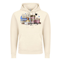 Vintage Artic coffee and books Vintage Hoodie - MaliasSmallBusiness