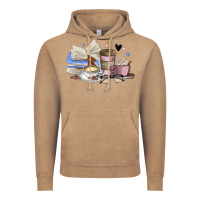 Vintage Coffee coffee and books Vintage Hoodie - MaliasSmallBusiness