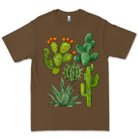Cacao watercolor cactus bundle preview Premium Tee - BarkalooDesign