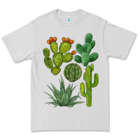 Dove Grey watercolor cactus bundle preview Premium Tee - BarkalooDesign