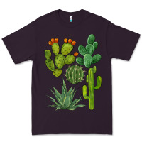 Plum watercolor cactus bundle preview Premium Tee - BarkalooDesign