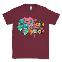 Burgundy if you aint crockin you aint rockin Classic Tee - MaliasSmallBusiness