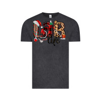 Vintage Black lab life christmas Vintage Tee - MaliasSmallBusiness