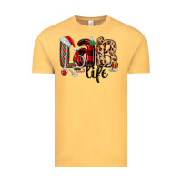 Vintage Mustard lab life christmas Vintage Tee - MaliasSmallBusiness