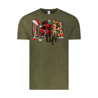 Vintage Olive lab life christmas Vintage Tee - MaliasSmallBusiness