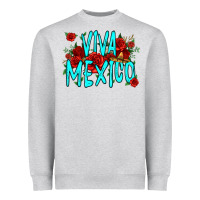Heather Grey viva mexico long live mexico Heavyweight Sweatshirt - Jasminsmagicworld