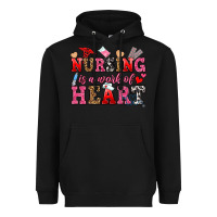 Black nursing is a work of heart Heavyweight Hoodie - OliviaCreatesArt