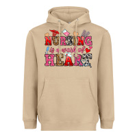 Mushroom nursing is a work of heart Heavyweight Hoodie - OliviaCreatesArt