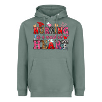 Sage nursing is a work of heart Heavyweight Hoodie - OliviaCreatesArt