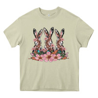 Mossy rabbits with blossom flower Heavy Core Tee - Artiststas