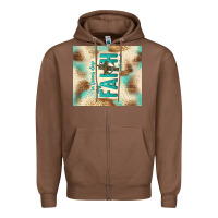 Chestnut faith with cross Zipper Hoodie - TumblerDesignByShophia
