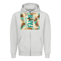 Dove Grey faith with cross Zipper Hoodie - TumblerDesignByShophia