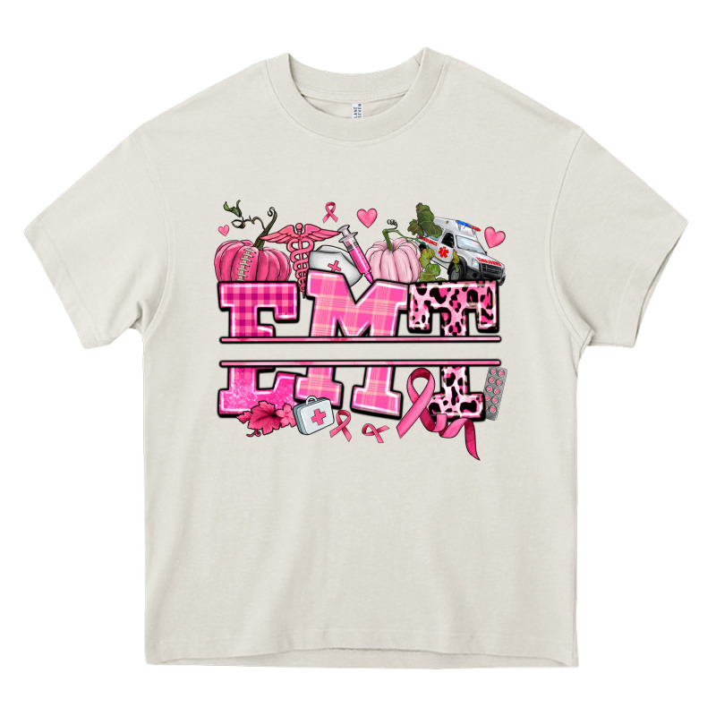Emt Cancer And Fall Heavy Core Tee by AdoDesignShop | Teevron