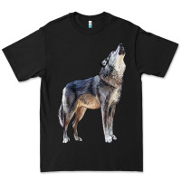 Black wolf Premium Tee - LillyAllenDesigns