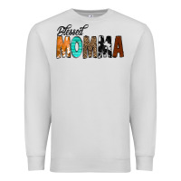 Dove Grey Blessed Momma Premium Sweatshirt - CowCowDesign