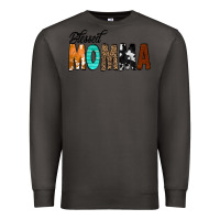 Smoke Blessed Momma Premium Sweatshirt - CowCowDesign