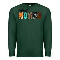 Sports Green Blessed Momma Premium Sweatshirt - CowCowDesign