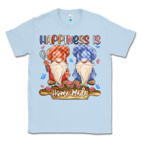 Dusty Blue happiness is homemade Classic Tee - MaliasSmallBusiness