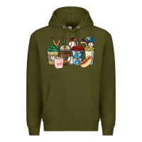 Baseball Coffee Cups Premium Hoodie | Teevron