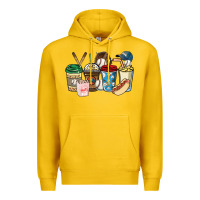 Lemon Baseball coffee cups Premium Hoodie - HowdyJamesFarm