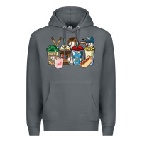 Rock Baseball coffee cups Premium Hoodie - HowdyJamesFarm