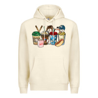 Sandshell Baseball coffee cups Premium Hoodie - HowdyJamesFarm