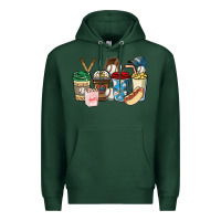 Sports Green Baseball coffee cups Premium Hoodie - HowdyJamesFarm
