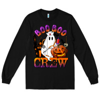Black Boo Boo Crew Nurse Long Sleeve Tee - LillyAllenDesigns