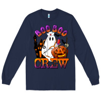 Navy Boo Boo Crew Nurse Long Sleeve Tee - LillyAllenDesigns